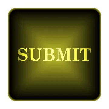 Submit icon. internet button on white background.. Illustrazione stock