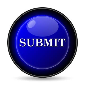 Submit icon. internet button on white background.. Illustrazione stock
