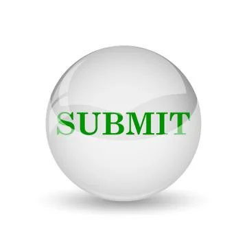 Submit icon. Internet button on white background.. Illustrazione stock