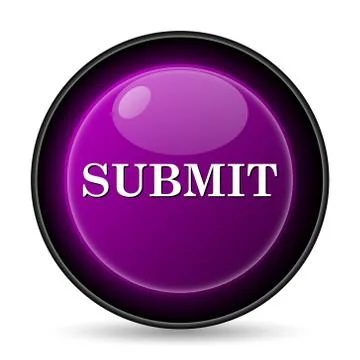 Submit icon. Internet button on white background.. Stock Illustration