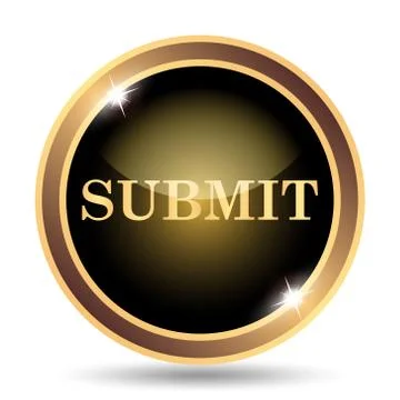 Submit icon. Internet button on white background.. Stock Illustration