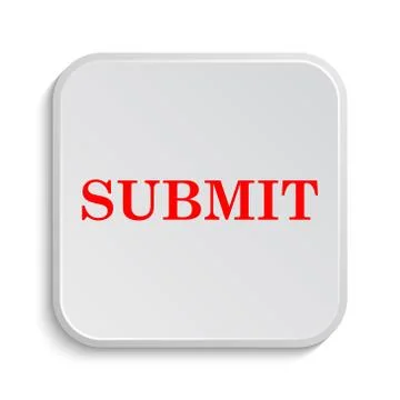 Submit icon. Internet button on white background.. Stock Illustration