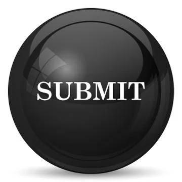 Submit icon. Internet button on white background.. Illustrazione stock