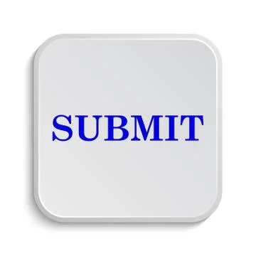 Submit icon. Internet button on white background.. Stock Illustration