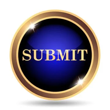 Submit icon. Internet button on white background.. Stock Illustration