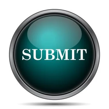 Submit icon. Internet button on white background.. Stock Illustration