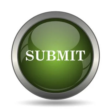 Submit icon. Internet button on white background. . Illustrazione stock