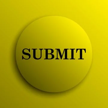 Submit icon. Yellow internet button.. イラスト素材