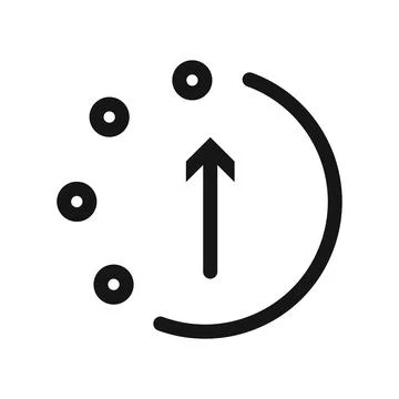 Submit progress icon Black line art vector Illustrazione stock