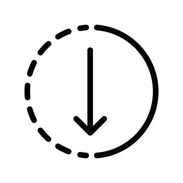 Submit progress linear logo mark in black and white Stock Illustration