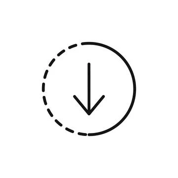 Submit progress logo sign vector outline Stock Illustration