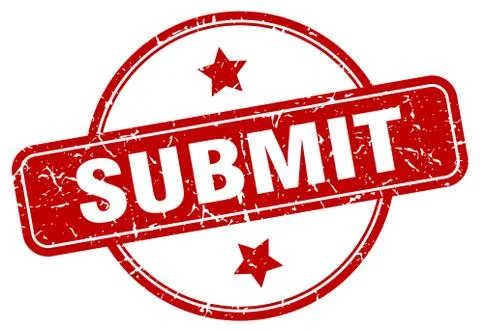 Submit stamp. submit round vintage grunge sign. submit Illustrazione stock