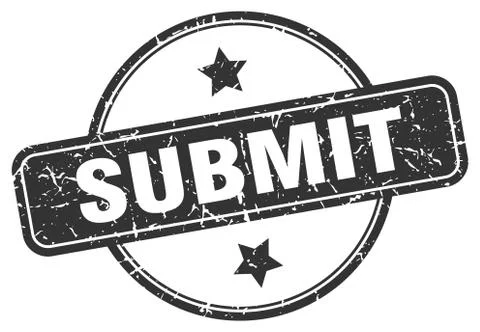 Submit stamp. submit round vintage grunge sign. submit Stock Illustration