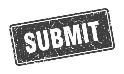 Submit stamp. submit vintage black label. Sign Illustrazione stock