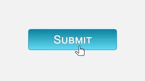 Submit web interface button clicked with mouse cursor, different color choice Stock Footage 72799658