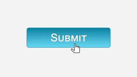 Submit web interface button clicked with mouse cursor, different color choice Stock Footage 72801733