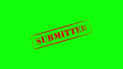 Submitted being Stamped on Green Screen ... | Stock Video | Pond5