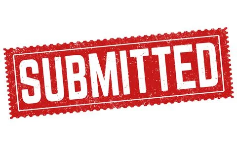 Submitted grunge rubber stamp Stock Illustration