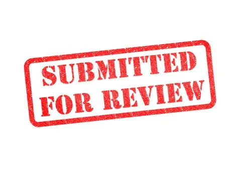 SUBMITTED FOR REVIEW 스톡 일러스트