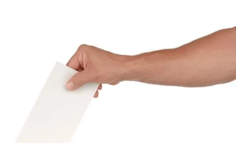 Submitting a vote Foto stock