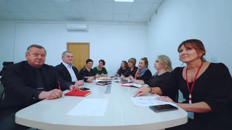 Subordinates dissatisfied at the conference Stock Footage 226724585