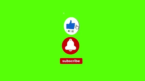 Subscribe And Bell And Like Notification Reminder Button Animation For Youtube Stock Footage 204794434