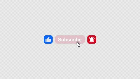 Like, Subscribe, and Bell Buttons on a Transparent Background 스톡 동영상 262471782