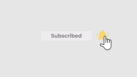 Subscribe and Bell Buttons on a Transparent Background. Stockbeeldmateriaal 280666553