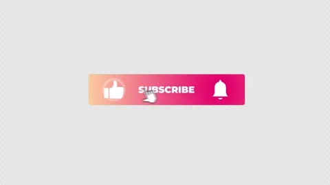 Like, Subscribe, and Bell Buttons on a Transparent Background. 스톡 동영상 281786108