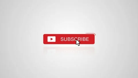 Subscribe And Bell Notification Reminder Button Animation For Youtube Stock Footage 168349140
