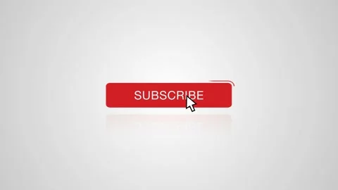 Subscribe And Bell Notification Reminder Button Animation For Youtube Stock Footage 168420564