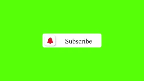 Subscribe And Bell Notification Reminder Button Animation For Youtube Stock Footage 204794443