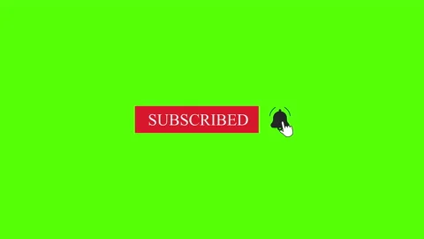 Subscribe And Bell Notification Reminder Button Animation For Youtube Stock Footage 204794453