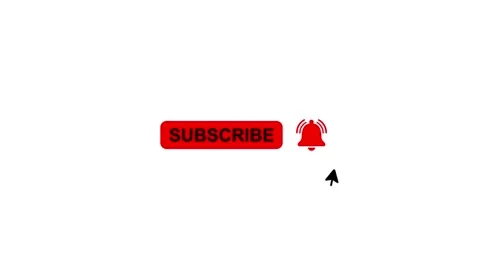 Subscribe and notification animation animated icons.4K Stock Video. Stock Footage 320031333
