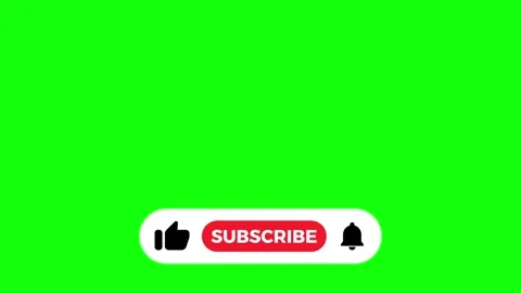 Like subscribe and notification bell button animation red circle Stock Footage 325831065