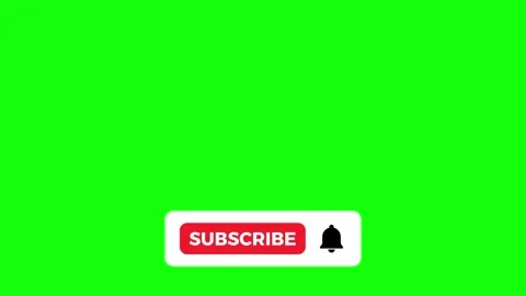 Subscribe and notification bell button animation red square Stock Footage 325831073