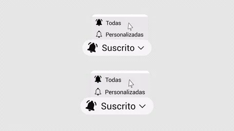 Subscribe and Notification Button Pack Spanish – 4K Transparent Stock Footage 325654269