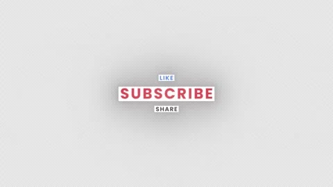 Like, Subscribe, and Share Glitch Title Animation on a Transparent Background. Stock Footage 278868708