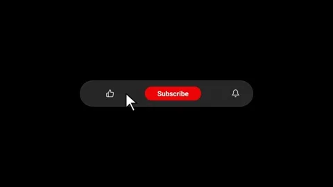 Subscribe and like social media button in motion Stock Footage 330474994