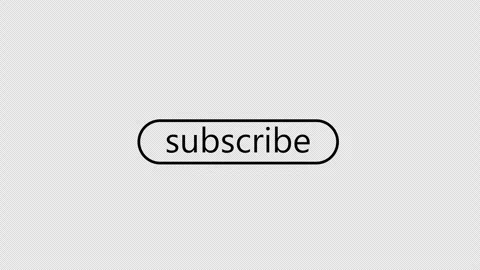 Subscribe and subscribed button, graphic animation. Linear Black Stock Footage 296341083
