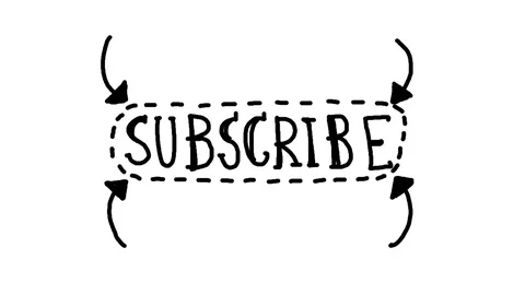 Subscribe, animated text, handwritten Stock Footage 82719711