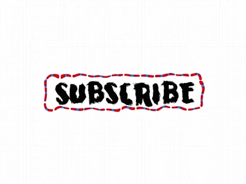 Subscribe, animated text, handwritten.Subscribe, text in grunge style. Stock Footage 158110270