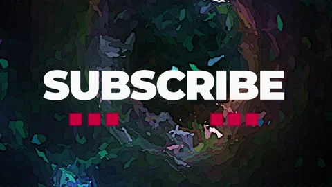 Subscribe Animation with Abstract Background Stock Footage 255559058