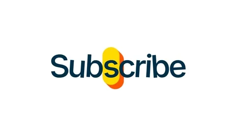 Subscribe Animation – Bold, Engaging, and Eye-Catching Motion Typography Stock Footage 303202427