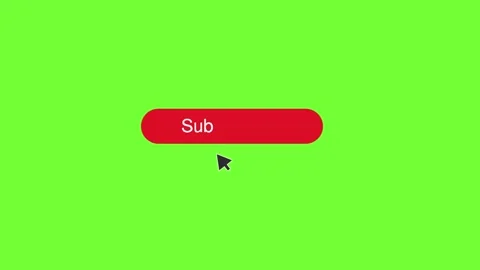 Subscribe animation with green screen background Stock Footage 272187585