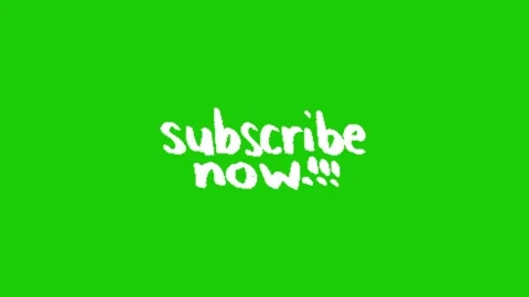 Subscribe animation on green screen 库存影片 334417768