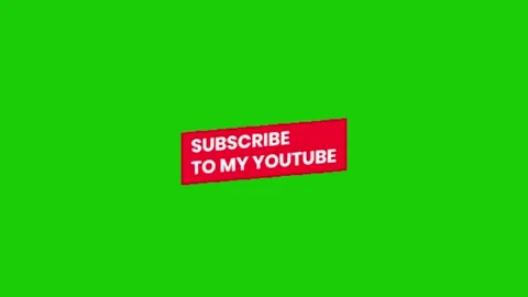 Subscribe animation on green screen Stock-Footage 334417806