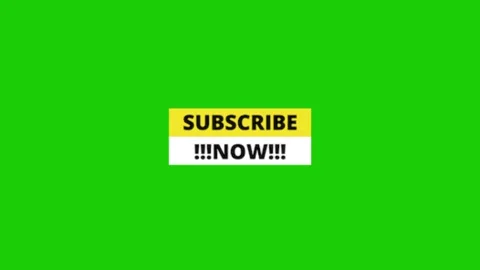 Subscribe animation on green screen 库存影片 334417846