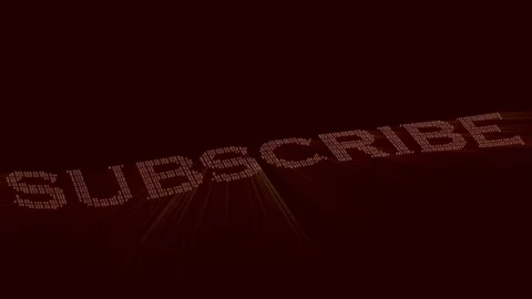 Subscribe banner floating digital text effect animation Stock Footage 221757231