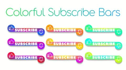 Subscribe bars Stock Illustration